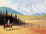 Richard Audley Freeman, Peaceful Pastures, oil on wood board