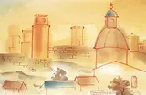 Colin D. Graham, Untitled - Hot Summer Day, 1997, watercolour on paper