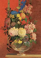 Julius Edward Lindsay Griffith, Untitled - Floral Bouquet, watercolour on paper
