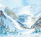 John William Harvie, Winter Day, Lake Louise #1