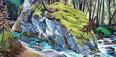 Barbara Hirst, Along the Galatea Trail, 2012, acrylic on wood board