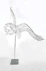 Rudy Kehkla, Untitled - Eagle in Flight, metal sculpture