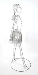 Rudy Kehkla, Untitled - Little Dancer, metal sculpture
