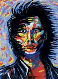 Frederick McDonald, Self-Portrait of a Modern Indian, 1993, acrylic on canvas board