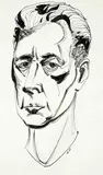 Donald Frederick Price Neddeau, Portrait of the Artist, 1957, ink on paper