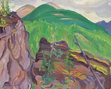 Ruth May Pawson, Untitled - Banff, 1940, oil on paper board