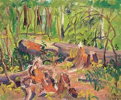 Ruth May Pawson, Untitled - Forest Floor, 1946, oil on canvas