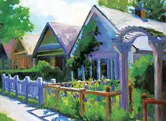 Cheryl Peddie, Love Grows Best, oil on canvas