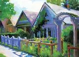 Cheryl Peddie, Love Grows Best, oil on canvas