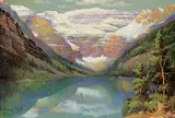 Andreas Roth, Untitled - Lake Louise, 1938, oil on canvas board