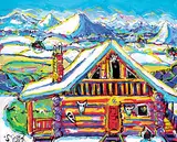 Brian J. Scott, Porcupine Hills, acrylic and mixed media on canvas