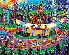 Brian J. Scott, Scotsman's Hill, Calgary, acrylic and mixed media on canvas