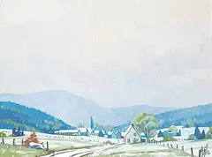 . St. Gilles, Neige de Novembre, 1989, oil on canvas