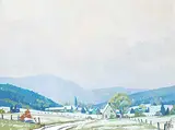 . St. Gilles, Neige de Novembre, 1989, oil on canvas