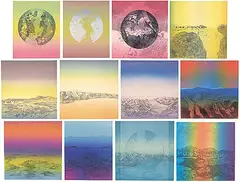 Ernestine Tahedl, Cercle d'energie - Circle of Energy #9/48, 1981, colour etching on paper