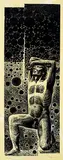 Lynd Ward, Victim, wood block on paper