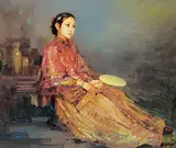 Qiuwa Xie, Elder Sister, oil on canvas