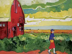 Vivian Bennett, On Thursdays Elsie Took the Egg Money to Town, 2012, acrylic on canvas