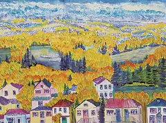 Carole Bondaroff, Untitled - Calgary Autumn, 1992, watercolour on paper