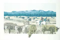 David Denyse, Star Round-Up #16/25, 1979, colour lithograph on paper