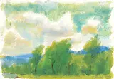 Gerald Faulder, Soft Wind, 1996, watercolour on paper