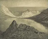 William Beverley Herbert, Reflections, conte on paper