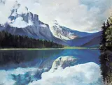 Rita Angus, Emerald Lake, pastel on paper