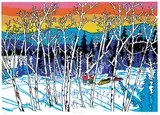 James A. Logan, The Trappers #120/150, 1990, colour silkscreen on paper
