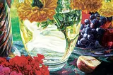 Robert Lemay, Vase with Grapes, 1998, oil on canvas