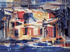 Joan MacLeod, Whenever in Dreams, 1993, watercolour on paper