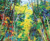 Mary Jo Major, Magic Forest, acrylic on canvas