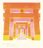 Matsubara Naoko, Inari #24/50, colour wood block on paper