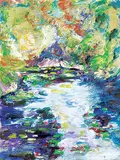 Colette Nilsen, Cove and Lilies, 1998, acrylic on paper