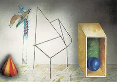 Kenneth A. Webb, Untitled - Box Interior, mixed media on paper