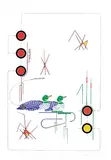 David B. Williams, Loons - Marsh, 1981, gouache on paper