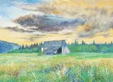Colin Williams, Alberta Evening, 1980, watercolour and ink on paper