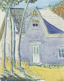 Elizabeth Lovitt Cann, Falling Down House at Pleasant Valley, watercolour on paper