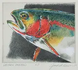 Jack Lee Cowin, Western Rainbow #A/P, 1990, hand coloured etching on paper