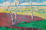 Paul B. Earle, Spring in the Valley, 1938, oil on wood panel