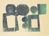 John Kenneth Esler, Toy Monument #11/15, colour etching and embossing on paper