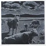 Joseph Fafard, Moon Walk #AP, 1987, etching on paper