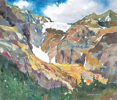 Rosemarie Gall, Untitled - Spring Melt, 1979, acrylic on canvas