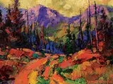 Ken Gillespie, Above the Smith Dorian, Kananaskis, 1995, oil on canvas