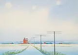 Robert Newton Hurley, Untitled - Road to the Grain Elevators
