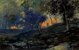Marmaduke Matthews, English Forest at Dusk