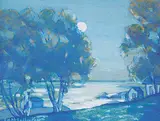 Florence Helena McGillivray, In Winter, Ottawa, gouache on paper board