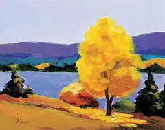 Carol Pye, Graves Island [Nova Scotia], 2001, acrylic on canvas board