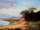 George Thomas Rope, Untitled - The Quiet Cove, oil on canvas