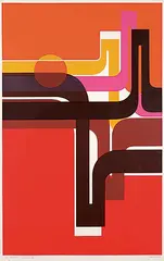 Kenneth Samuelson, Residence No. 2 #11/22, 1973, colour silkscreen on paper
