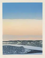 Ernestine Tahedl, Spring - Break Up #1/20 II/V Green Series, 1982, colour etching on paper